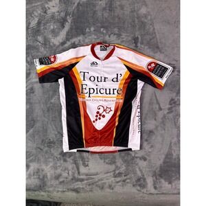 Pactimo Tour d' Epicure Cycling Jersey Virginia Adventures Bike Shirt‎